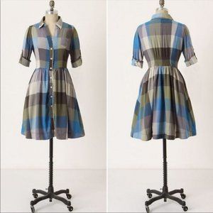 Moulinette Soeurs plaid dress Anthropologie - 8